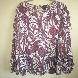 NWT! Liz Claiborne Career XXL Midnight Caravan Top